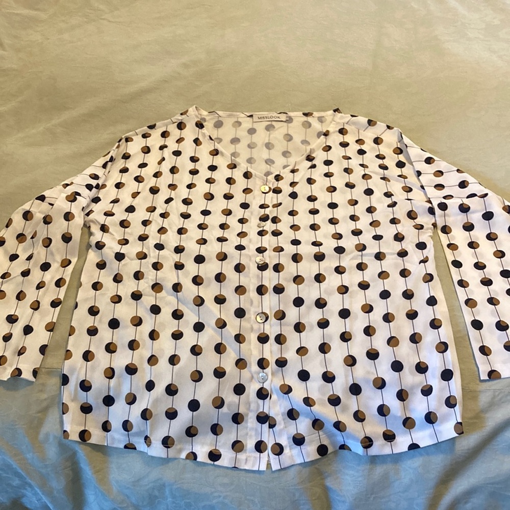 Misslook women’s blouse, size small. Polyester. NWOT.